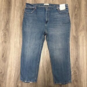 NWT Abercrombie & Fitch Ankle Straight Ultra High Rise Jeans Women's Size 36/22R